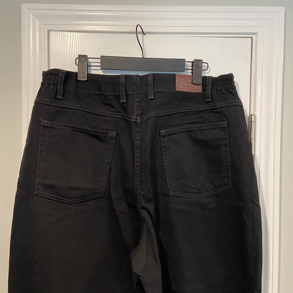 L.L. Bean Size 18 Original Fit Relaxed Comfort Waist Black Straight Leg Jeans - Picture 6 of 11